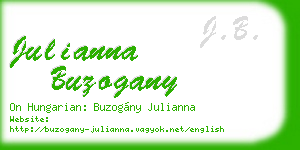 julianna buzogany business card